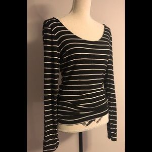 Black Horizontal Striped Shirt